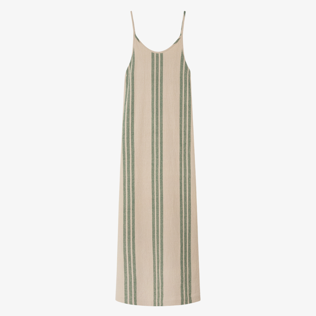 Sand Stripe Organic Cotton Dress