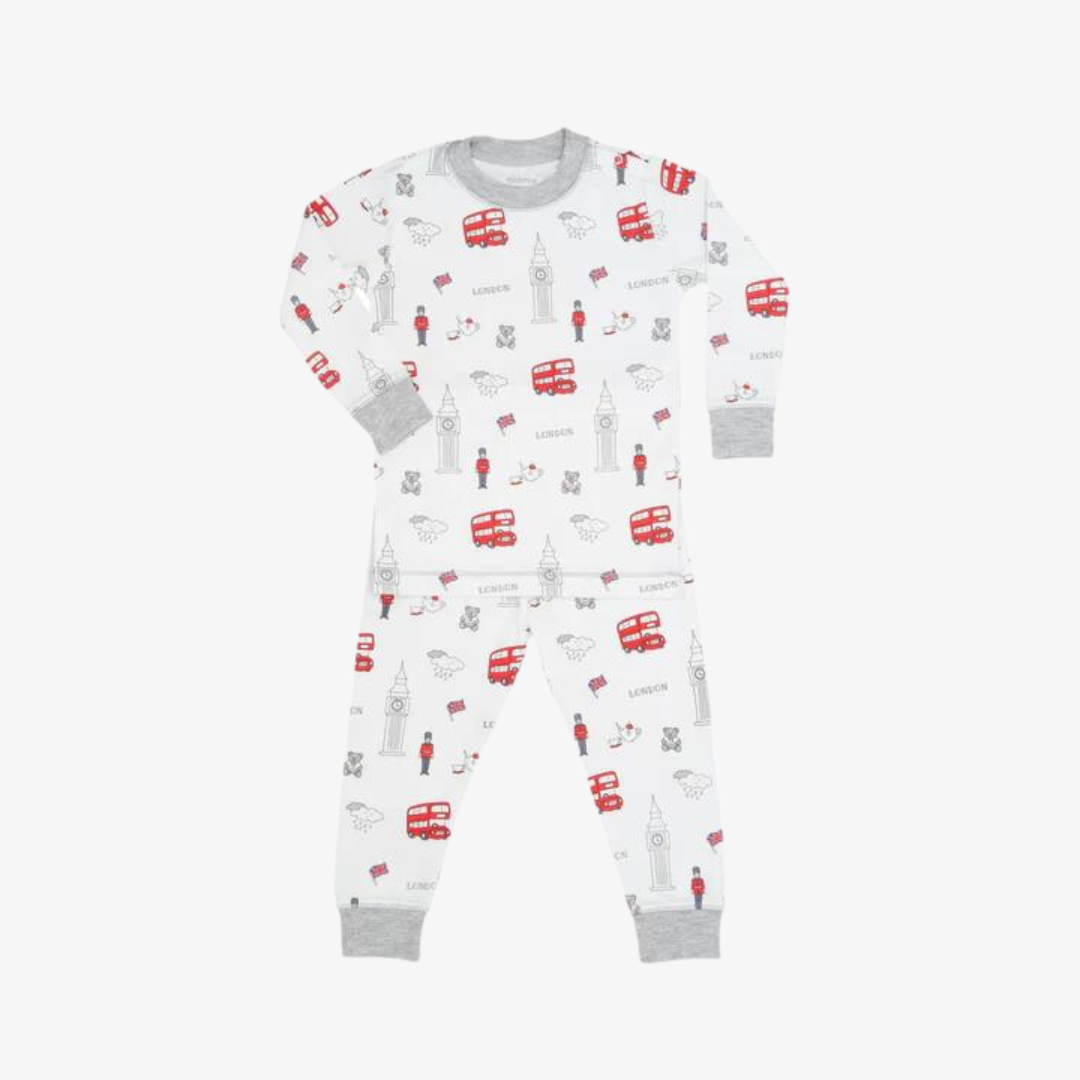 Foggy London Long Sleeve Pajama Set