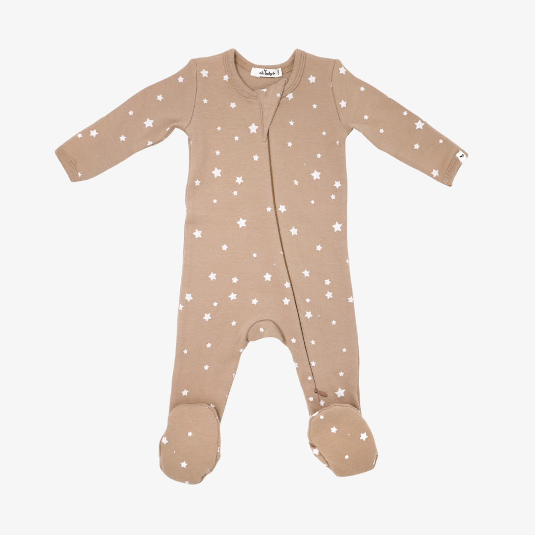 Mini Stars Zipper Footie