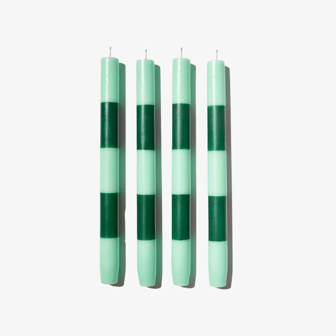 Striped Candles - 4 pack