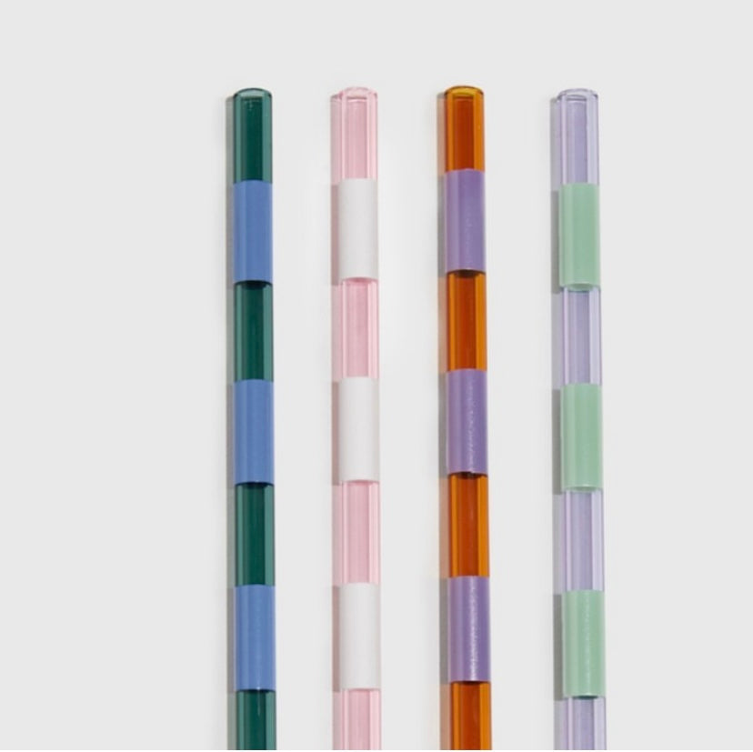 Striped Straws - 4 pack (Mixed)