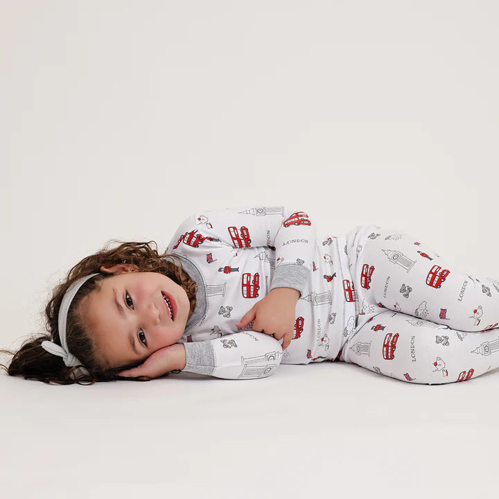 Foggy London Long Sleeve Pajama Set