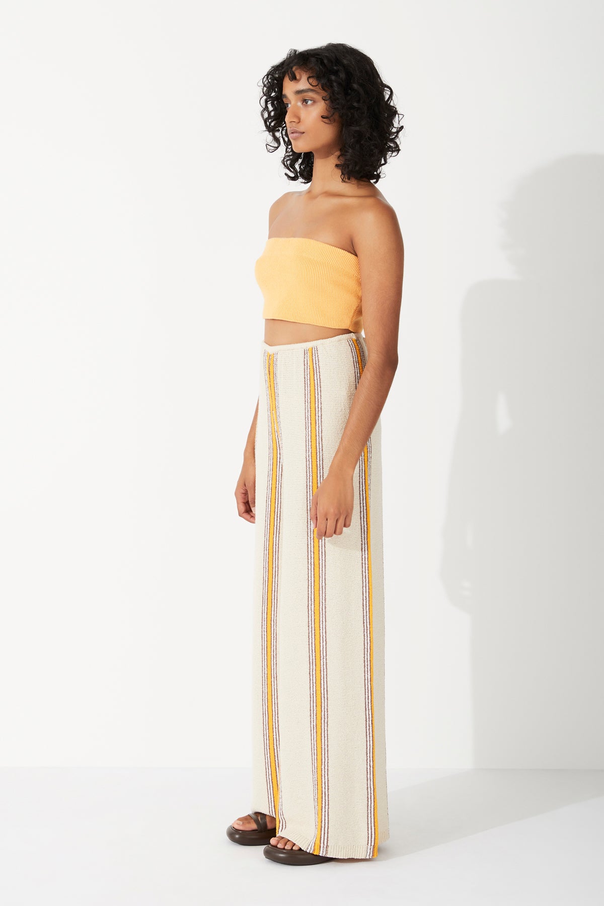 Cabana Stripe Organic Cotton Blend Knit Pants