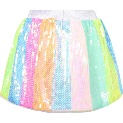 Sequin Stripe Skirt