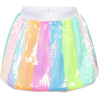 Sequin Stripe Skirt