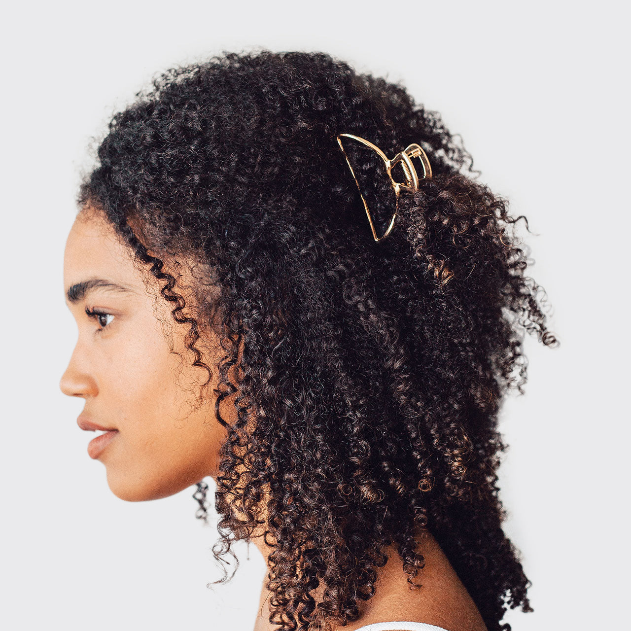 Open Shape Gold Claw Clip