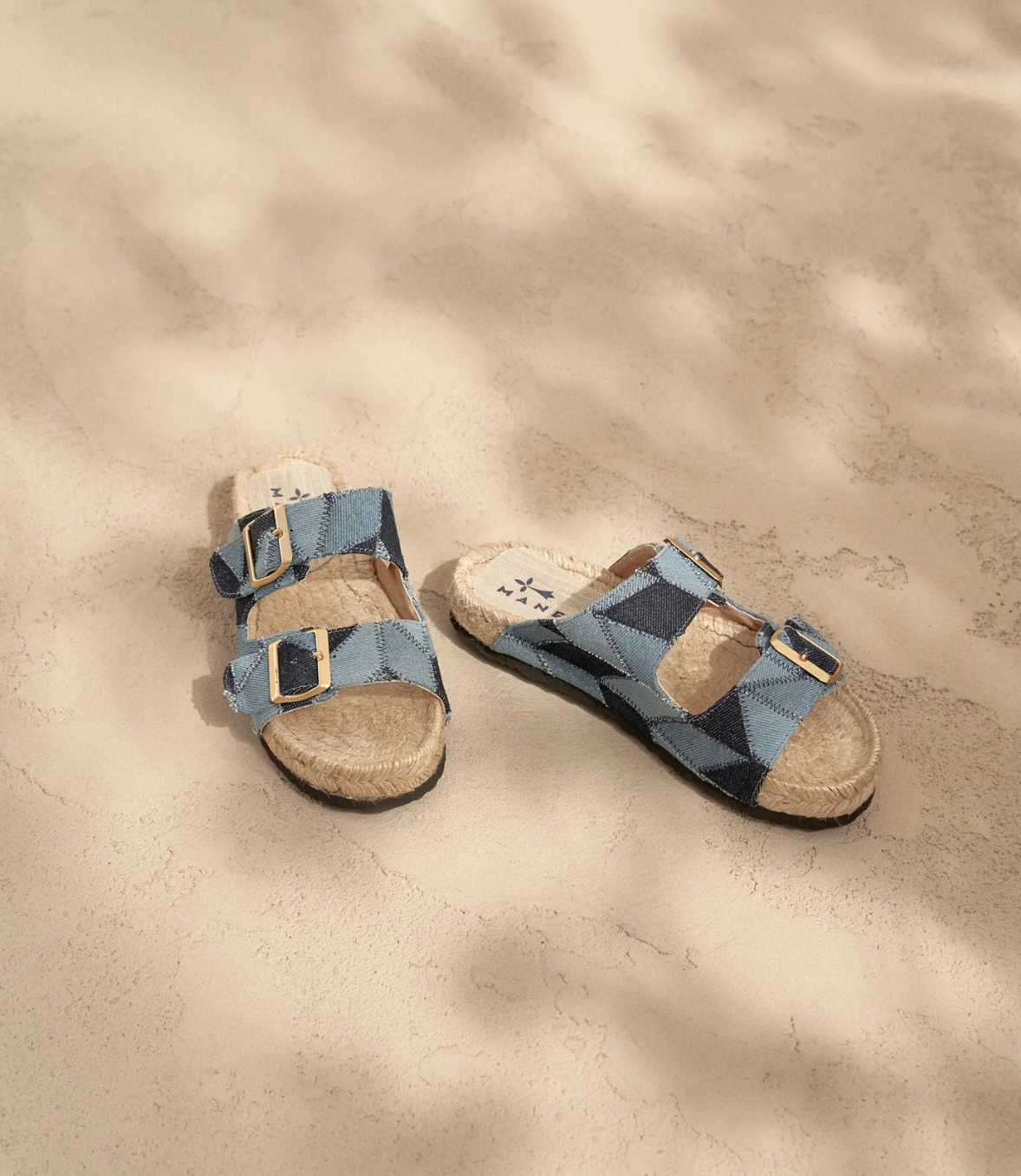 Denim Patchwork Nordic Sandals