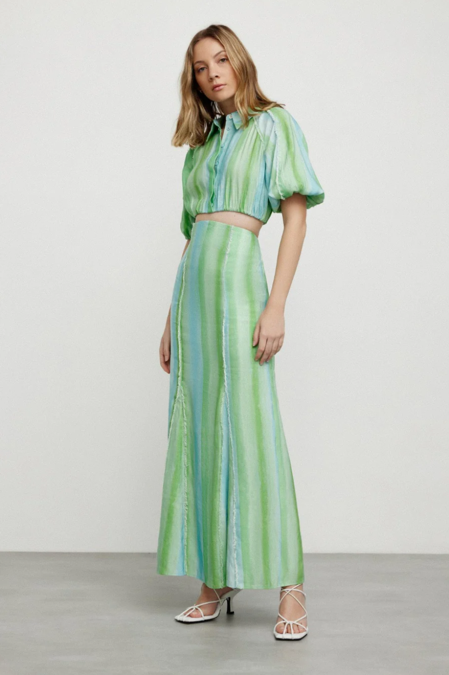 Aleksandra Skirt- Green Mirage