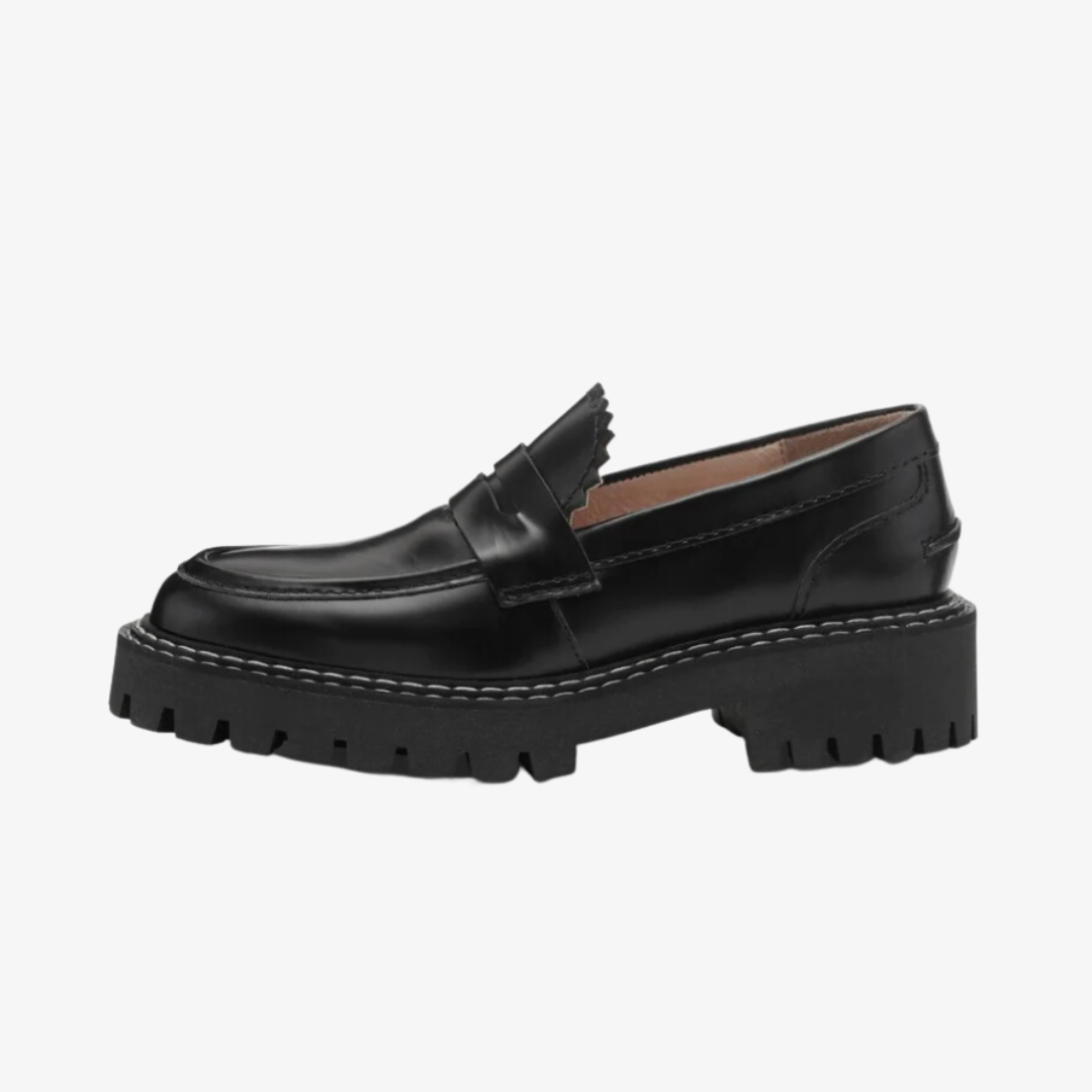 Matter Loafer- Black Polido Leather