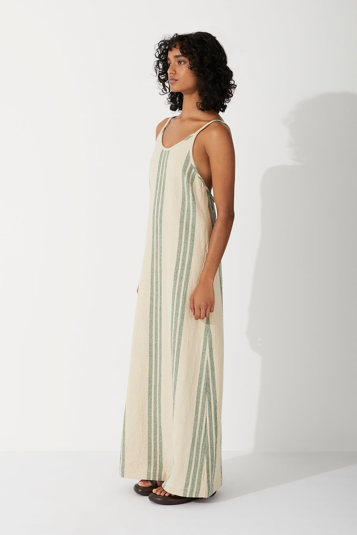 Sand Stripe Organic Cotton Dress