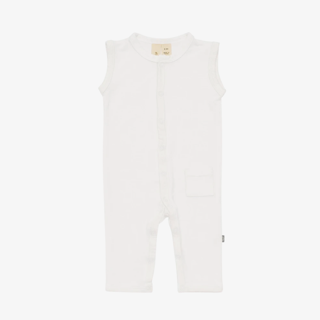 Sleeveless Romper in Cloud