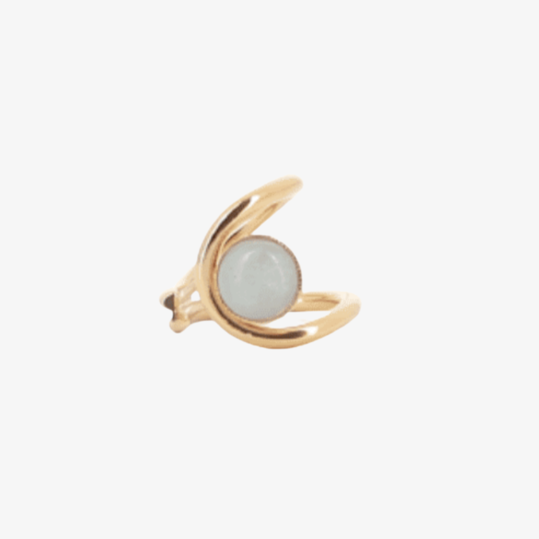 Louise Single Ring- Light Blue