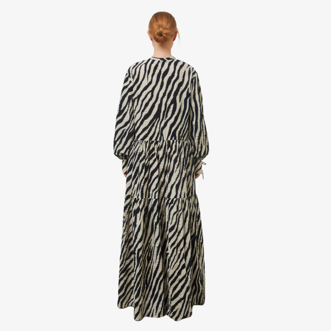 ISOLDA DRESS - CREME/BLACK