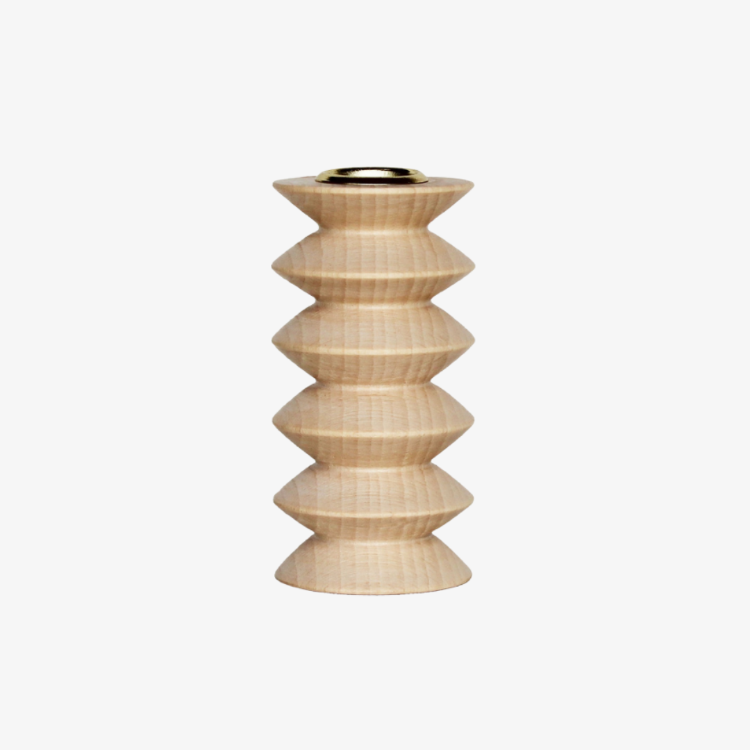 Totem Wooden Candle Holder