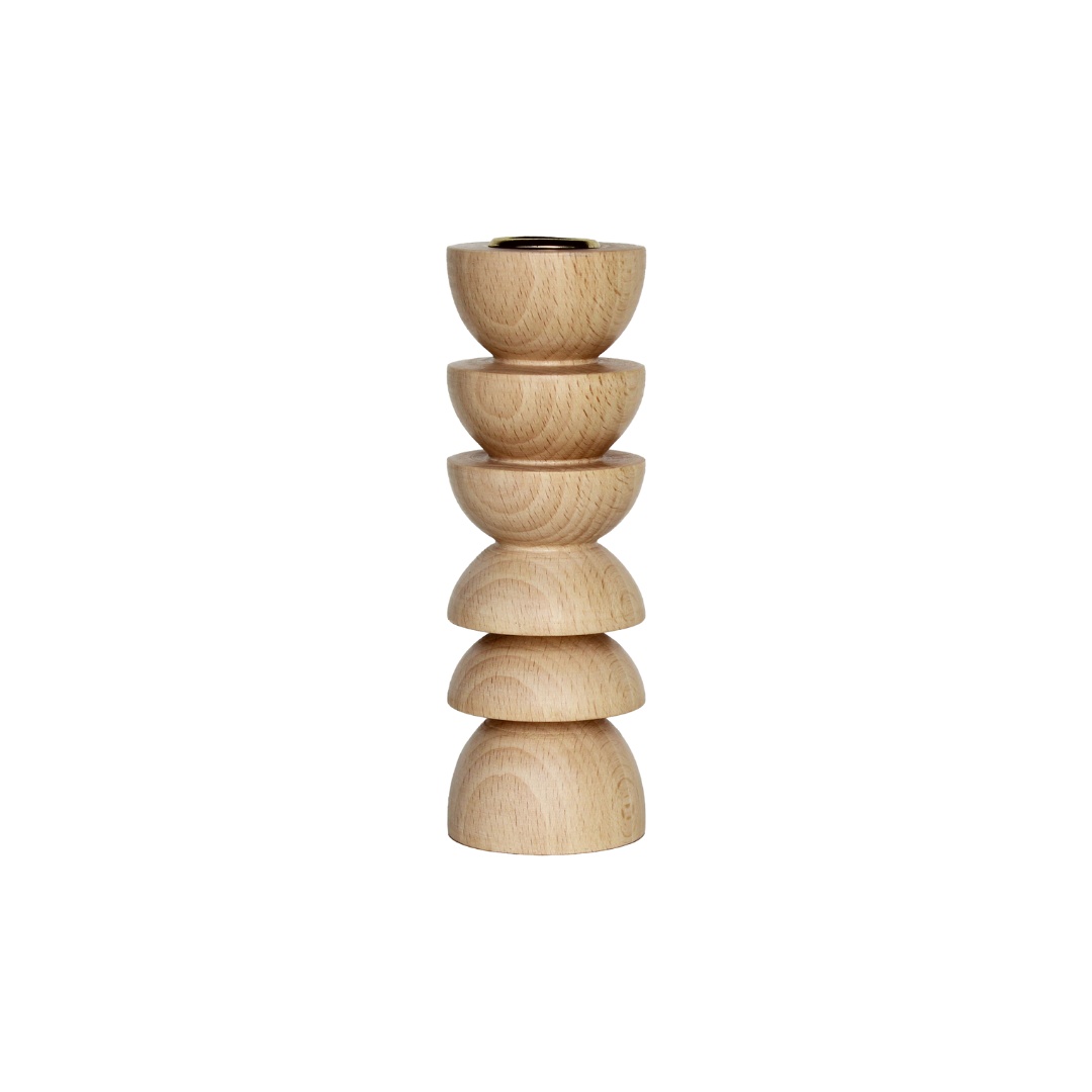 Totem Wooden Candle Holder