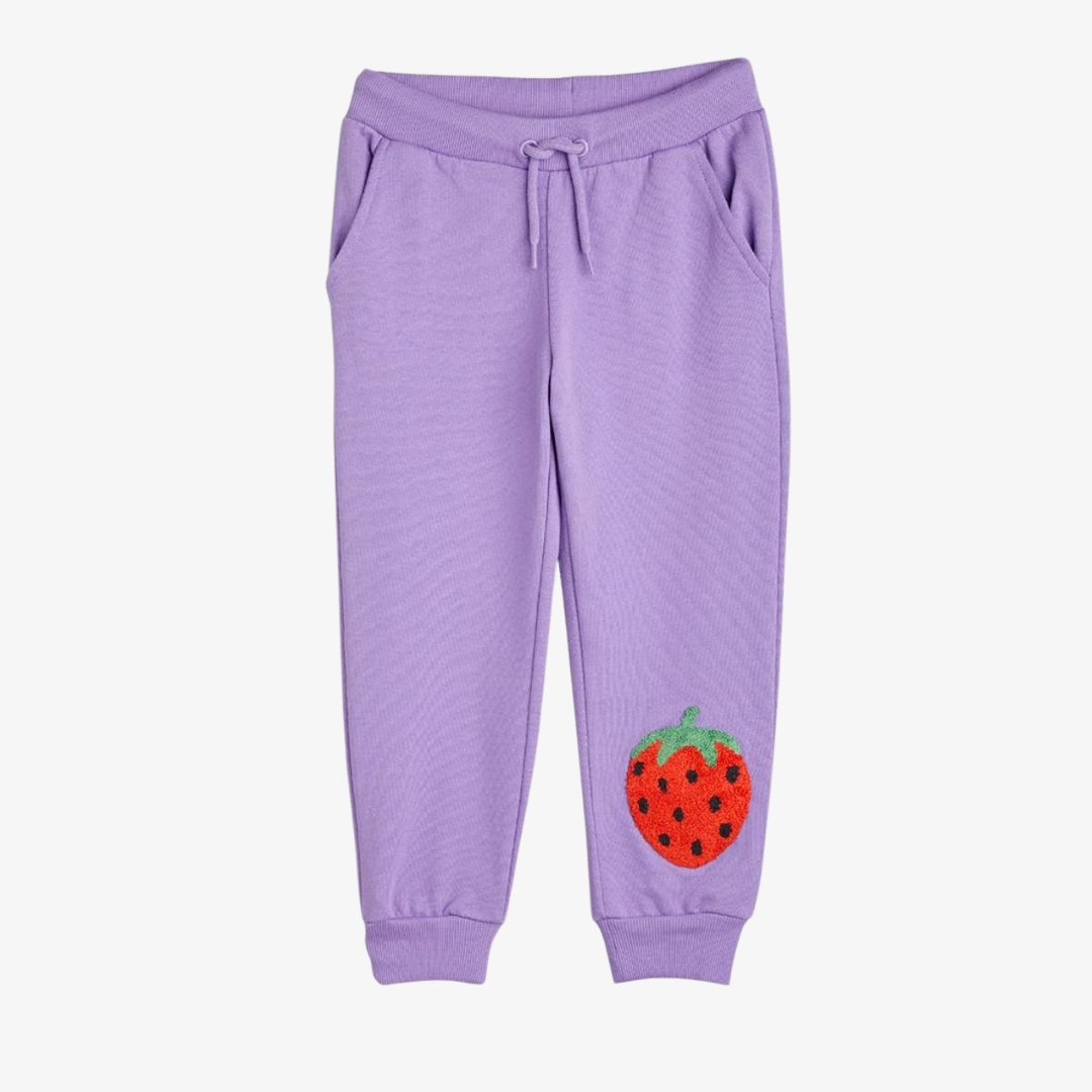 Strawberry Embroidered Sweatpants