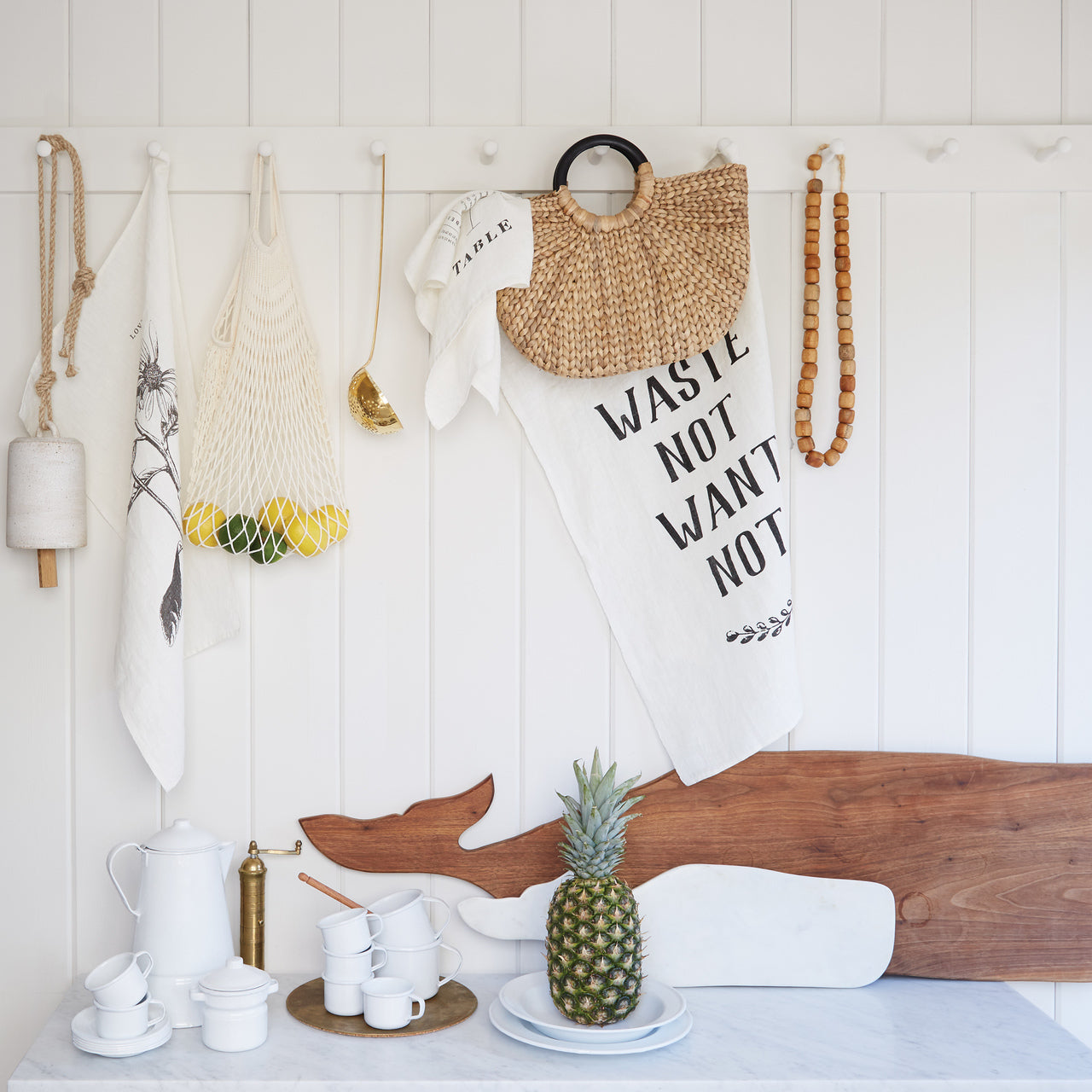Waste Not, Want Not Tea Towel